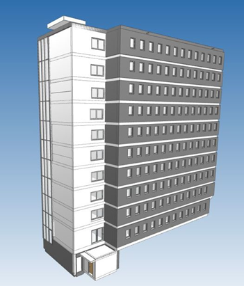 Gebäude als 3D-Modell